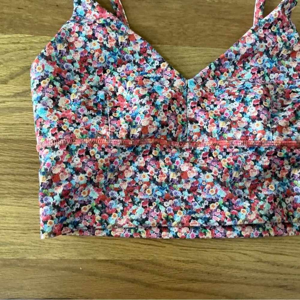 Lululemon Solo Bra Luon Prism Petal Multi Size 2
